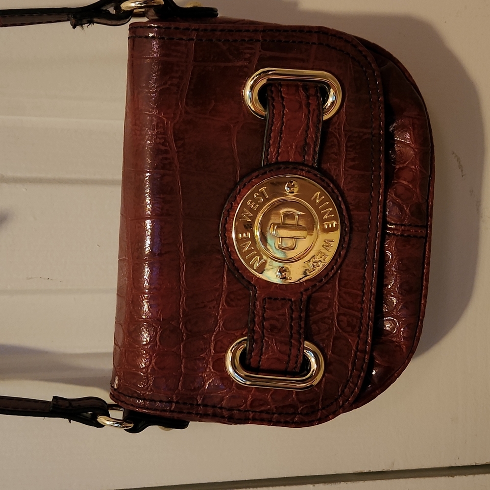 Nine West red crossbody purse
